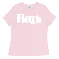 Bubblegum Pink fletch Ladies Tee - artisFamous