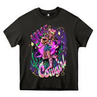 Asphalt Space cowgirl Heavy Core Tee - HowdyJamesFarm