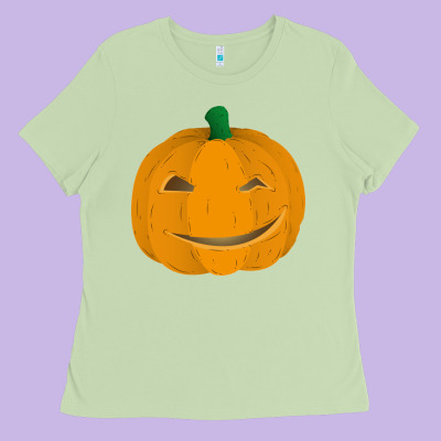 Pumpkin Ladies Tee Designed By Artisfamous