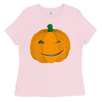 Bubblegum Pink pumpkin Ladies Tee - artisFamous