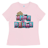 Bubblegum Pink Mama of Drama Mother's Day Ladies Tee - CowGirlArtShop