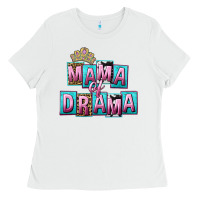 White Mama of Drama Mother's Day Ladies Tee - CowGirlArtShop