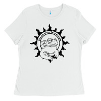 White church of the toad of light psychedelic frog Ladies Tee - artisFamous