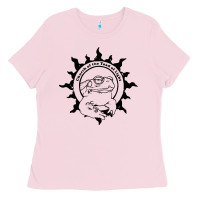 Bubblegum Pink church of the toad of light psychedelic frog Ladies Tee - artisFamous
