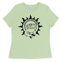 Matcha church of the toad of light psychedelic frog Ladies Tee - artisFamous
