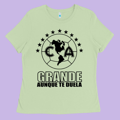 Club America De Mexico Ladies Tee Designed By Artisfamous