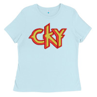 Baby Blue cky Ladies Tee - artisFamous