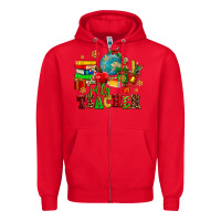 Red christmas jolly teachers Zipper Hoodie - AdoDesignShop