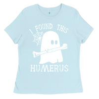Baby Blue halloween i found this skeleton Ladies Tee - artisFamous
