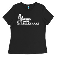 Black i drink your milkshake Ladies Tee - artisFamous