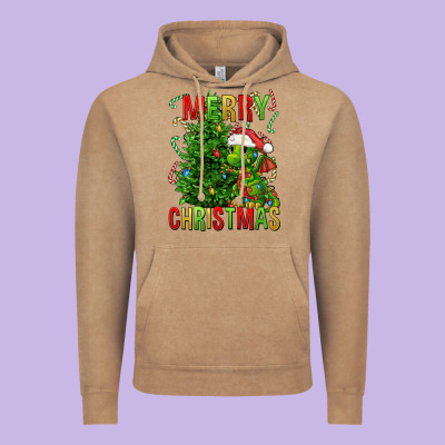 Merry Christmas Dragon Vintage Hoodie Designed By Fadigitalartstudio