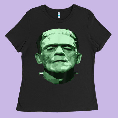 Frankenstein Ladies Tee Designed By Artisfamous