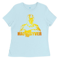 Baby Blue macgyver actor movie Ladies Tee - artisFamous