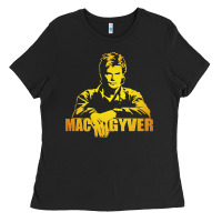 Black macgyver actor movie Ladies Tee - artisFamous