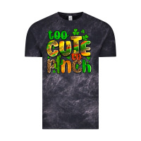 Cloud Black St. Patrick's too cute to pinch Vintage Tee - OliviaCreatesArt