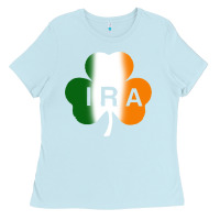 Baby Blue ira irish lucky shamrock Ladies Tee - artisFamous