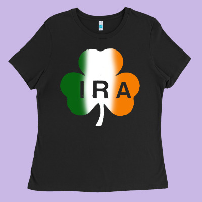 Ira Irish Lucky Shamrock Ladies Tee Designed By Artisfamous