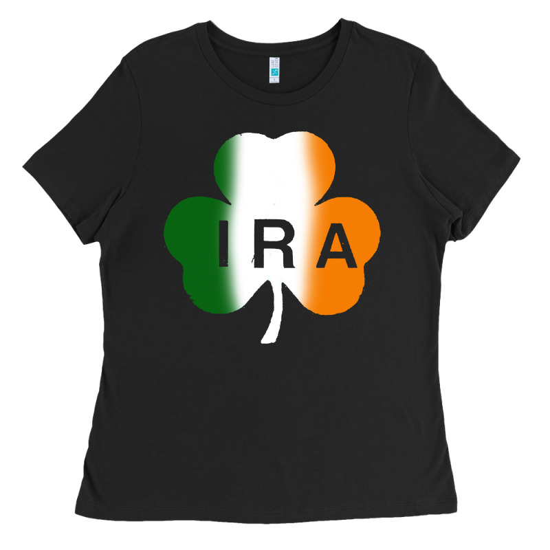 Ira Irish Lucky Shamrock Ladies Tee by artisFamous | Teevron