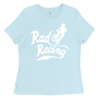 Baby Blue rad racing cycle classic Ladies Tee - artisFamous