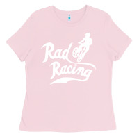 Bubblegum Pink rad racing cycle classic Ladies Tee - artisFamous