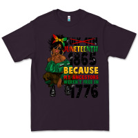 Plum juneteenth 1865 because my ancestors Premium Tee - CowGirlArtShop