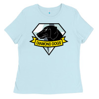 Baby Blue diamond dogs classic Ladies Tee - artisFamous