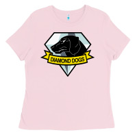 Bubblegum Pink diamond dogs classic Ladies Tee - artisFamous
