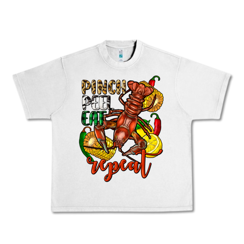 Pinch Peel Eat Repeat Crawfish Urban Heavy Tee by FaDigitalArtStudio | Teevron