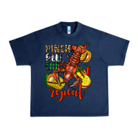 Navy Pinch peel eat repeat crawfish Urban Heavy Tee - FaDigitalArtStudio