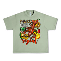 Oil Green Pinch peel eat repeat crawfish Urban Heavy Tee - FaDigitalArtStudio