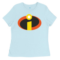 Baby Blue incredibles crop top Ladies Tee - artisFamous