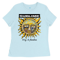 Baby Blue sunflower sublime 40oz to freedom toddler Ladies Tee - artisFamous