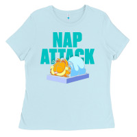 Baby Blue nap attack Ladies Tee - artisFamous