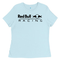 Baby Blue red racing Ladies Tee - artisFamous