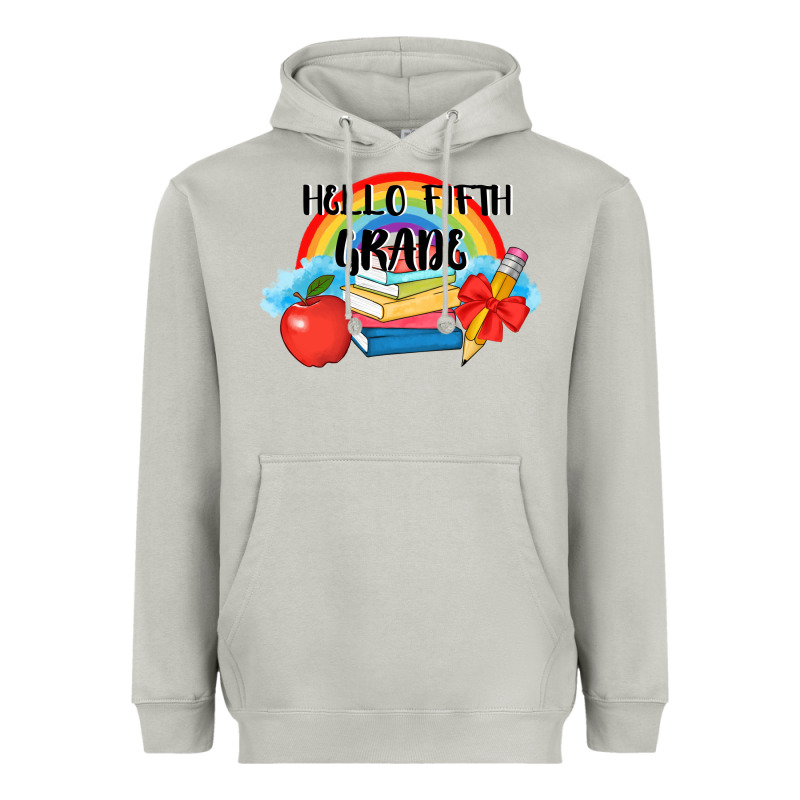 Back To School Hello Fifth Grade 3200x2400 Heavyweight Hoodie by AdoDesignShop | Teevron