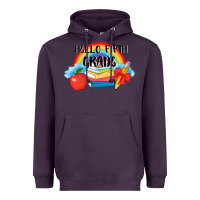 Plum back to school hello fifth grade 3200x2400 Heavyweight Hoodie - AdoDesignShop