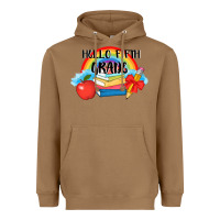Toasted Coconut back to school hello fifth grade 3200x2400 Heavyweight Hoodie - AdoDesignShop