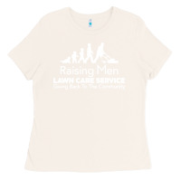 Bone raising men lawn care Ladies Tee - artisFamous