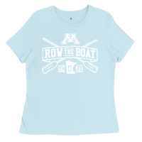 Baby Blue row the boat minnesota Ladies Tee - artisFamous