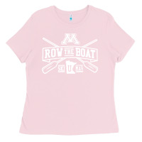 Bubblegum Pink row the boat minnesota Ladies Tee - artisFamous