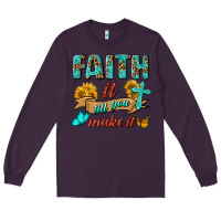 Plum Faith It Till You Make It Long Sleeve Tee - BundleAndBundleShop