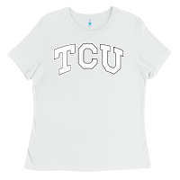 White tcu Ladies Tee - artisFamous