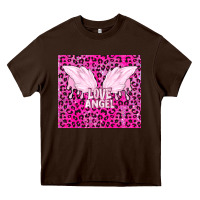 Chocolate Brown love angel Heavy Core Tee - TumblerDesignByShophia