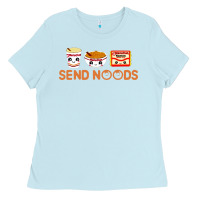 Baby Blue send noods Ladies Tee - artisFamous