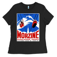 Black Savoie France Blue Ladies Tee - artisFamous