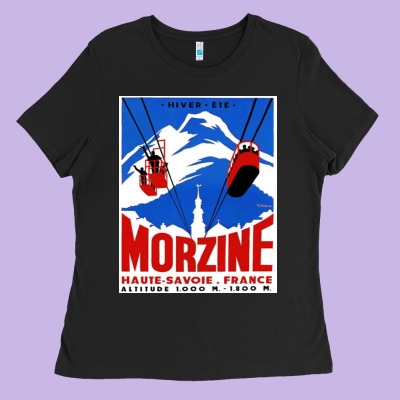 Savoie France Blue Ladies Tee Designed By Artisfamous