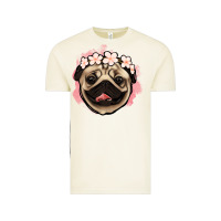 Vintage Arctic pug floral Vintage Tee - Jasminsmagicworld