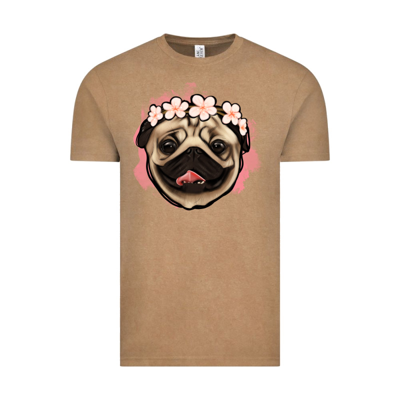 Pug Floral Vintage Tee by Jasminsmagicworld | Teevron