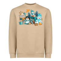 Mushroom winter snowman coffee cups Heavyweight Sweatshirt - AdoDesignShop
