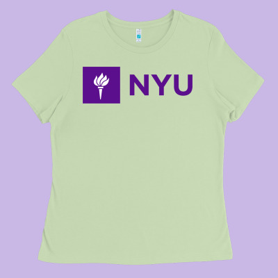 Nyu New York University Purple Ladies Tee Designed By Artisfamous
